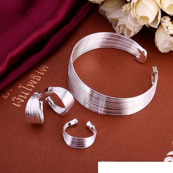 fashion 925 sterling silver set multi-line bracelet earring ring jewelry sets dfmss312 factory direct sale 925silver
fashion 925 sterling silver set multi-line bracelet earring ring jewelry sets dfmss312 factory direct sale 925silver