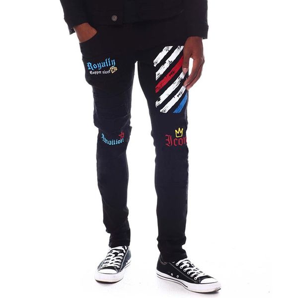men's jeans men retro 2021 cotton thin denim pattern print pencil pants jogger skinny black boyfriend streetwear comfortable wash, Blue
men's jeans men retro 2021 cotton thin denim pattern print pencil pants jogger skinny black boyfriend streetwear comfortable wash, Blue