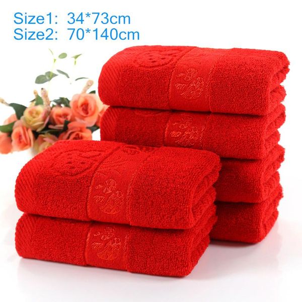 100% cottonnon-fading red towel jacquard soft bamboo fiber thickened absorbent for home el beauty salon
100% cottonnon-fading red towel jacquard soft bamboo fiber thickened absorbent for home el beauty salon