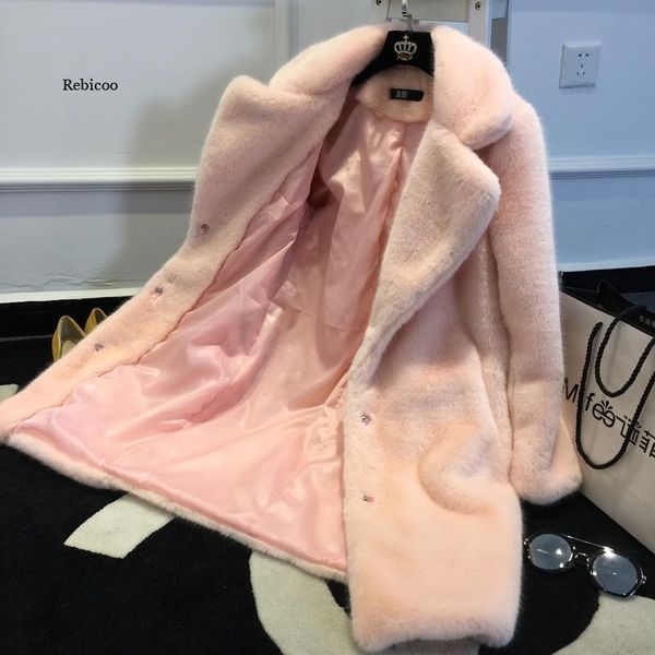 women's fur & faux plus size thick office lady milk plush coat female long winter jackets women warm, Black
women's fur & faux plus size thick office lady milk plush coat female long winter jackets women warm, Black