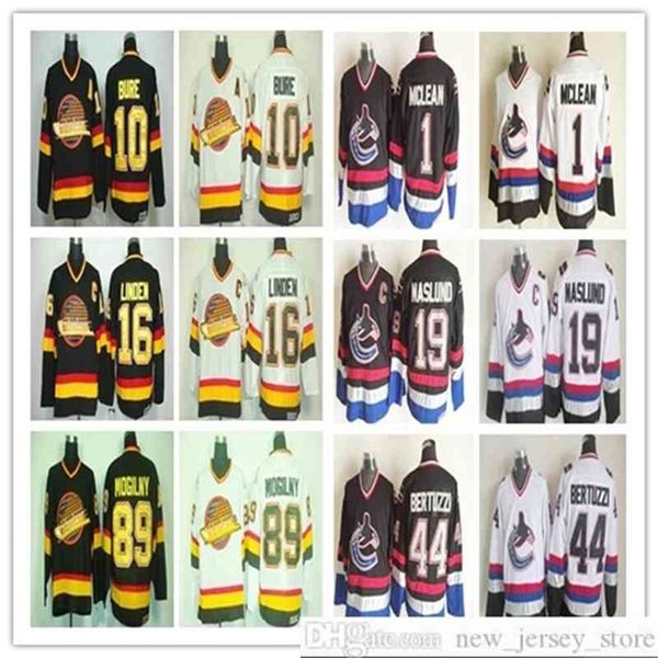 96 ice hockey 10 pavel bure 16 trevor linden 89 alexander mogilny jersey vancouver canucks 1 kirk mclean 19 markus naslund ccm, Black 
96 ice hockey 10 pavel bure 16 trevor linden 89 alexander mogilny jersey vancouver canucks 1 kirk mclean 19 markus naslund ccm, Black
