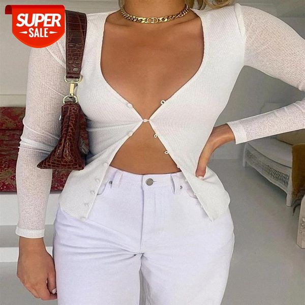 women solid color casual crop long sleeve v neck low-cut single-breasted slim knitted shirt for daily wear clothes #q001, White
women solid color casual crop long sleeve v neck low-cut single-breasted slim knitted shirt for daily wear clothes #q001, White