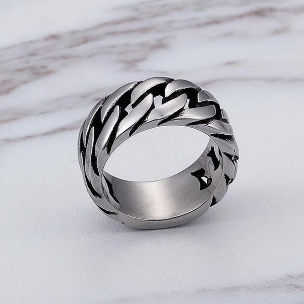 cluster rings 10mm korean fashion simple link chain ring men women punk hip hop stainless steel biker jewelry gift, Golden;silver
cluster rings 10mm korean fashion simple link chain ring men women punk hip hop stainless steel biker jewelry gift, Golden;silver