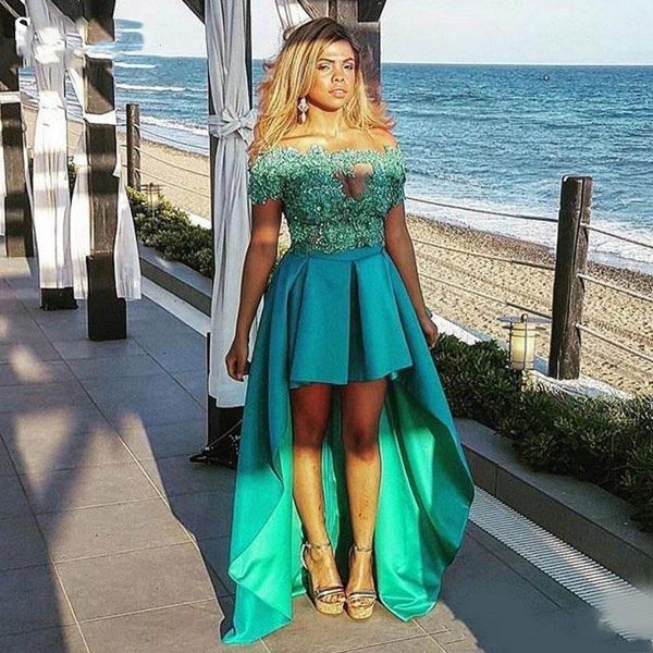 short front long back satin prom dresses short sleeves appliques lace homecomning gowns 2020 special occasion evening, Black
short front long back satin prom dresses short sleeves appliques lace homecomning gowns 2020 special occasion evening, Black