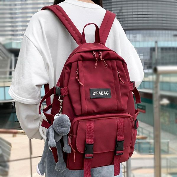 backpack dcimor solid color waterproof nylon women men large capacity multi-pocket schoolbag big lapbackpacks
backpack dcimor solid color waterproof nylon women men large capacity multi-pocket schoolbag big lapbackpacks