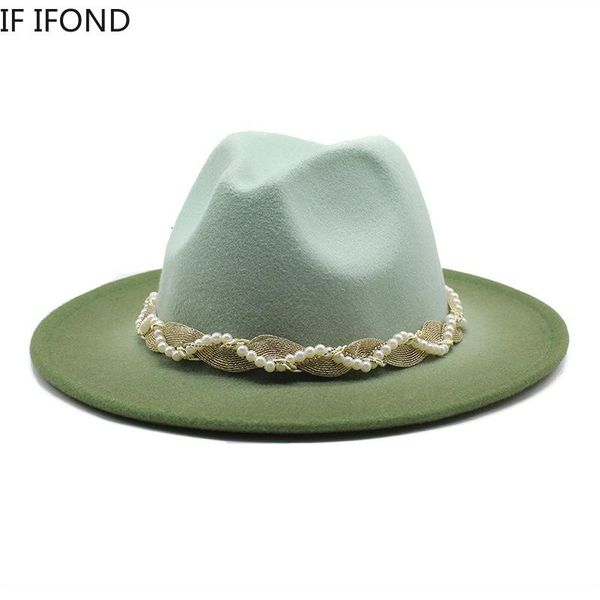 wide brim hats fedora hat gradient color handmade pearl decoration women men jazz wedding felt sombrero hombre, Blue;gray
wide brim hats fedora hat gradient color handmade pearl decoration women men jazz wedding felt sombrero hombre, Blue;gray
