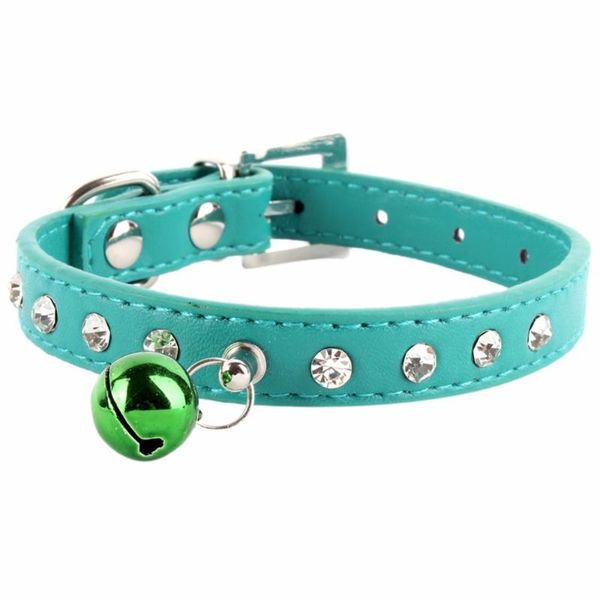 rhinone crystal dog cat puppy collar personality pu leather buckle with bell pet lovely supplies collars & leashes
rhinone crystal dog cat puppy collar personality pu leather buckle with bell pet lovely supplies collars & leashes
