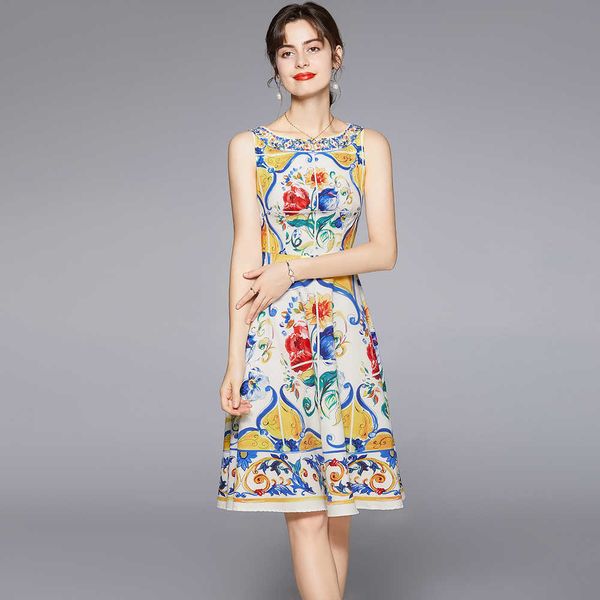 women blue and white porcelain print sleeveless dress casual a-line es party summer feminias vestidos female 210529, Black;gray
women blue and white porcelain print sleeveless dress casual a-line es party summer feminias vestidos female 210529, Black;gray