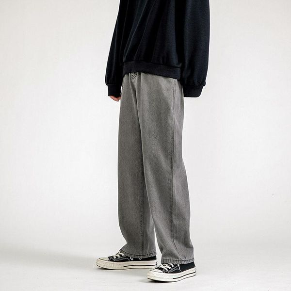 korean wide-leg jeans men's fashion solid color retro casual men streetwear loose hip-hop straight denim trousers mens, Blue
korean wide-leg jeans men's fashion solid color retro casual men streetwear loose hip-hop straight denim trousers mens, Blue