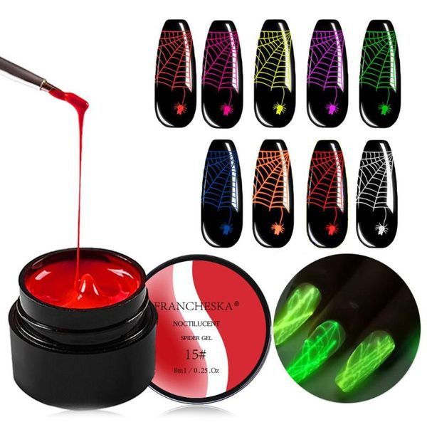 nail gel 9 colors noctilucent spider polish for nails art glow in the dark drawing glue diy paint uv, Red;pink
nail gel 9 colors noctilucent spider polish for nails art glow in the dark drawing glue diy paint uv, Red;pink
