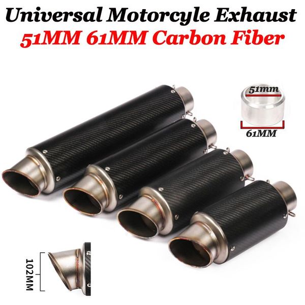 motorcycle exhaust system universail carbon fiber silp on 51mm 61mm muffler vent pipe for s1000rr nc750x f750gs f850gs
motorcycle exhaust system universail carbon fiber silp on 51mm 61mm muffler vent pipe for s1000rr nc750x f750gs f850gs