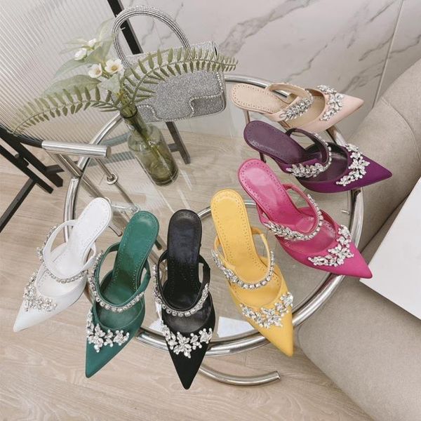 slippers 2021 crystal woman 9cm heels shoes modern silk luxury ladies party zapatos de mujer, Black
slippers 2021 crystal woman 9cm heels shoes modern silk luxury ladies party zapatos de mujer, Black