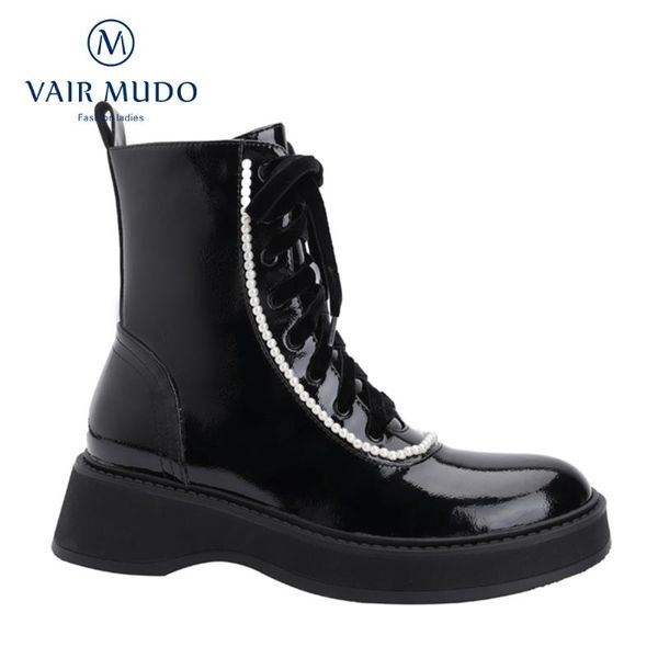 boots vair mudo ankle shoes thick bottom round toe black elegant fashion motorcycle lace up concise footwear dx91l
boots vair mudo ankle shoes thick bottom round toe black elegant fashion motorcycle lace up concise footwear dx91l