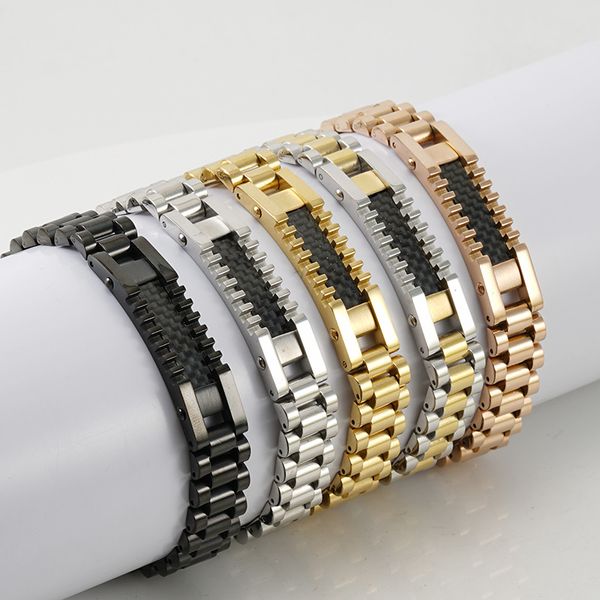 america and europe popular stainless steel chain watchband bracelet gold silver plated jewelry for man, Black
america and europe popular stainless steel chain watchband bracelet gold silver plated jewelry for man, Black