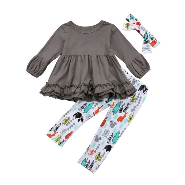 1-6y kids baby girls clothes set flower print ruffles long pants leggings outfits set clothes, White
1-6y kids baby girls clothes set flower print ruffles long pants leggings outfits set clothes, White