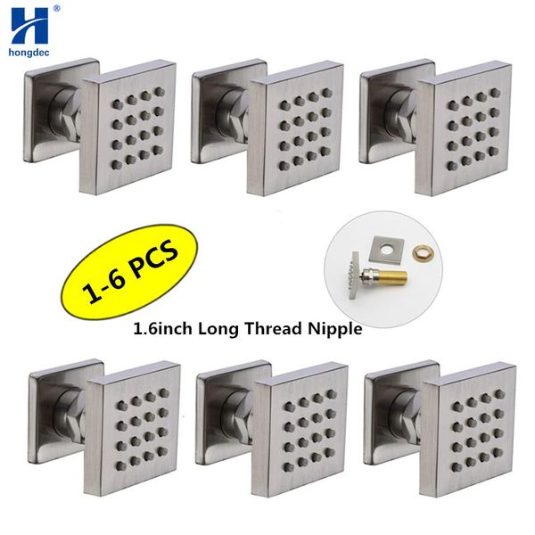 bathroom shower heads hongdec 1-6 pcs 1.6inch long thread nipple brass body jet massage sprayer brushed nickel
bathroom shower heads hongdec 1-6 pcs 1.6inch long thread nipple brass body jet massage sprayer brushed nickel