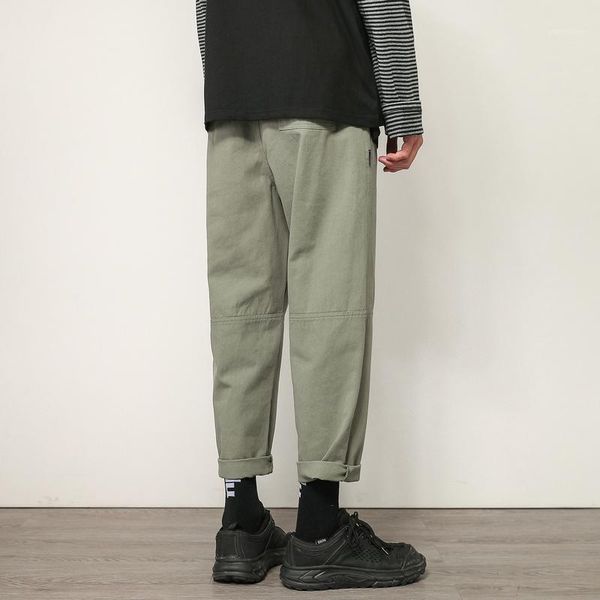 men casual pants 2021 japanese loose mens solid cotton male streetwear trousers men's, Black
men casual pants 2021 japanese loose mens solid cotton male streetwear trousers men's, Black