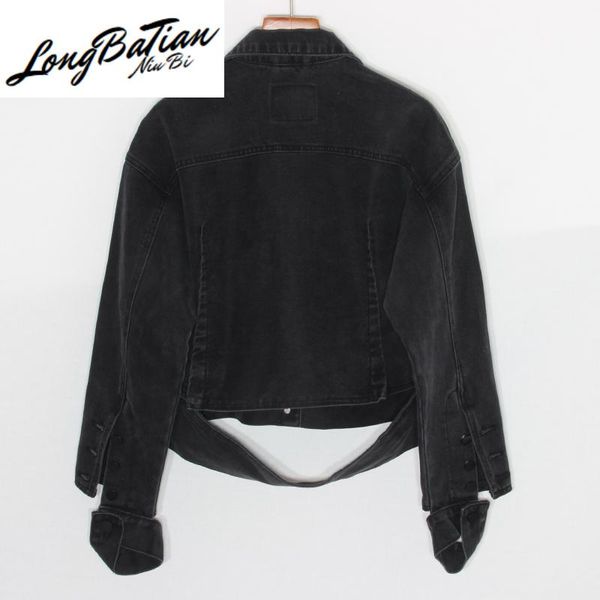 women's jackets autumn basic chic vintage black denim women coat korean casual long sleeve short jeans jacket female outerwear streetwe, Black;brown
women's jackets autumn basic chic vintage black denim women coat korean casual long sleeve short jeans jacket female outerwear streetwe, Black;brown