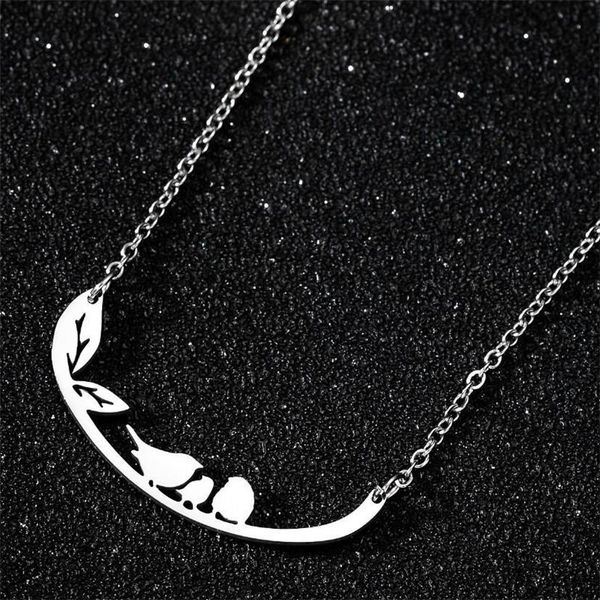 europe and the united states stainless steel pendant lady temperament joker three little birds collarbone chain necklaces, Silver
europe and the united states stainless steel pendant lady temperament joker three little birds collarbone chain necklaces, Silver