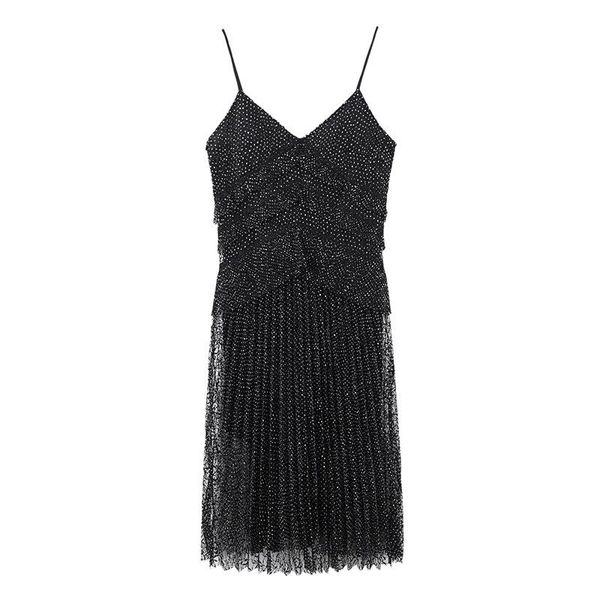 casual dresses summer women black dress spaghetti strap v neck ruffles tulle slim long runway party beach wear vestidos, Black;gray
casual dresses summer women black dress spaghetti strap v neck ruffles tulle slim long runway party beach wear vestidos, Black;gray
