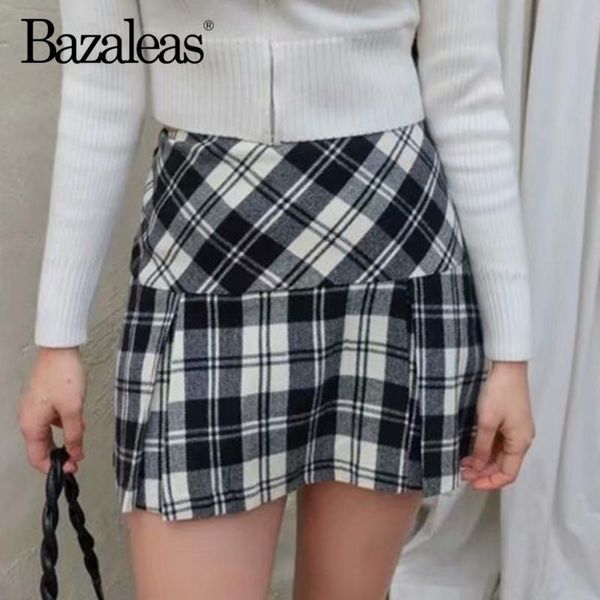 skirts bazaleas spring 2021 tartan black white print women pleated streetwear plaid high waist harajuku saia mini skirt
skirts bazaleas spring 2021 tartan black white print women pleated streetwear plaid high waist harajuku saia mini skirt