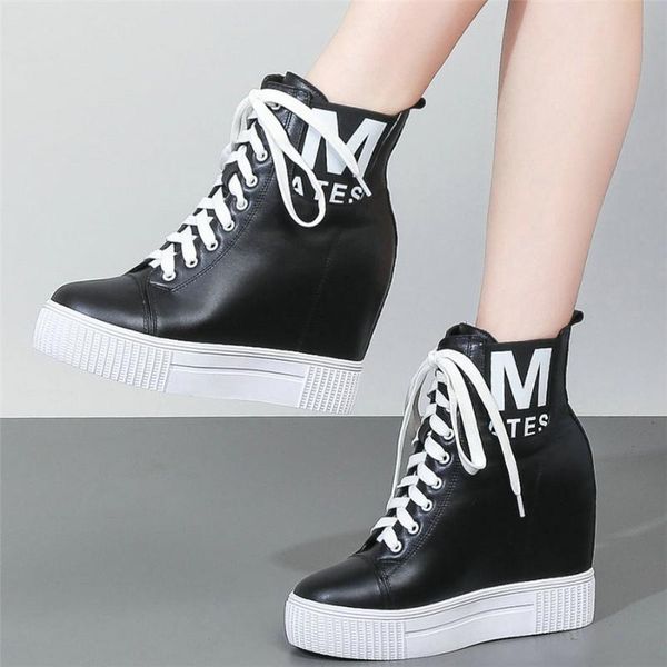 boots fashion sneakers women lace up genuine leather wedges high heel ankle female platform pumps shoes punk trainers, Black
boots fashion sneakers women lace up genuine leather wedges high heel ankle female platform pumps shoes punk trainers, Black