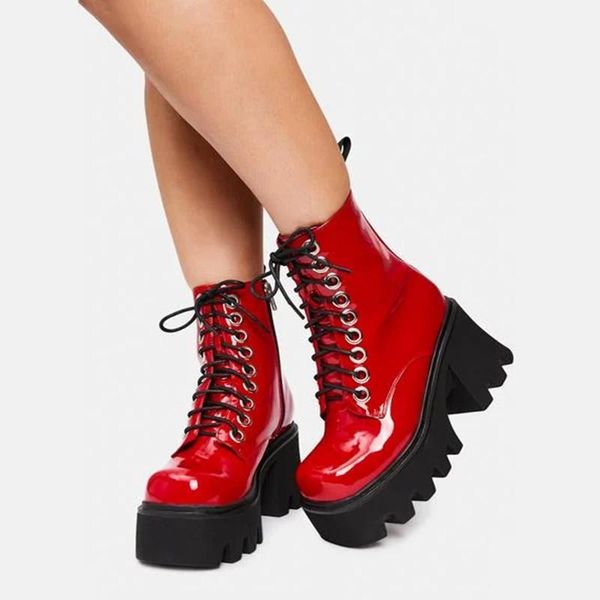 boots female platform fashion punk shoes wedges thick bottom women autumn winter cool for woman chunky cross straps, Black
boots female platform fashion punk shoes wedges thick bottom women autumn winter cool for woman chunky cross straps, Black