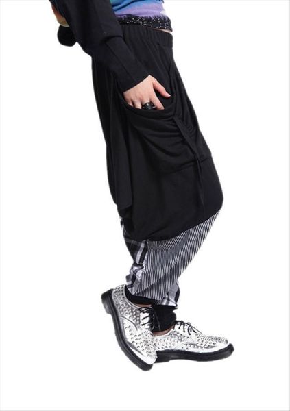 hip hop splice lattice sweat womens pants double bag harem baggy cotton blend black, Black;white
hip hop splice lattice sweat womens pants double bag harem baggy cotton blend black, Black;white