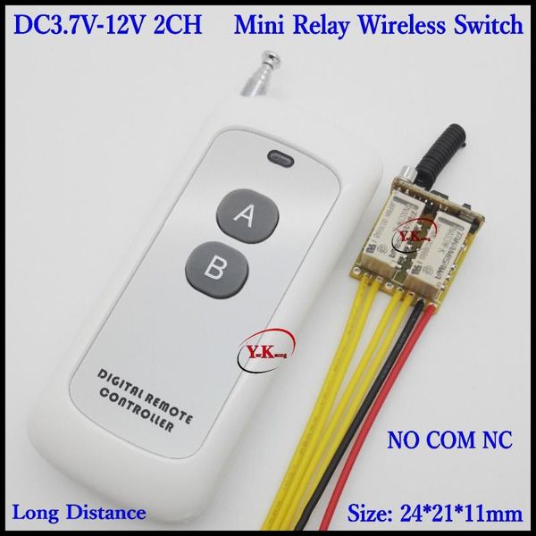 smart home control dc 4.5v 5v 6v 7.4v 9v 12v 2 gang channel mini relay remote switch led signal line contact output switching value
smart home control dc 4.5v 5v 6v 7.4v 9v 12v 2 gang channel mini relay remote switch led signal line contact output switching value
