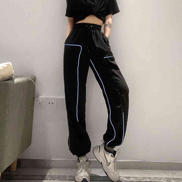 women's two piece pants women reflective sweatpants spring fashion loose cargo hip hop casual black streetwear female joggers trou, White
women's two piece pants women reflective sweatpants spring fashion loose cargo hip hop casual black streetwear female joggers trou, White