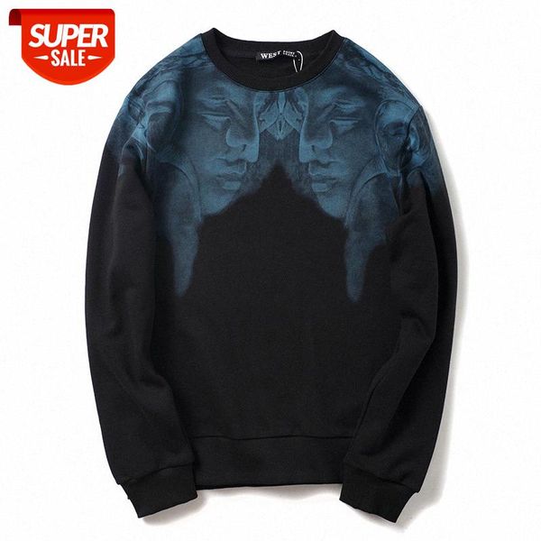 autumn and winter tide brand printed double head sweater casual turret round neck couple wear wild men women trendy products #ya6a, Black
autumn and winter tide brand printed double head sweater casual turret round neck couple wear wild men women trendy products #ya6a, Black