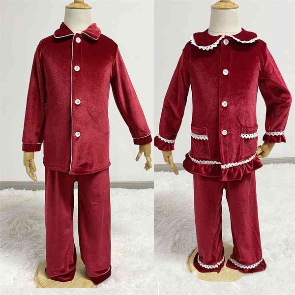 toddler button down red velvet fabric lace boutique christmas pajamas girl sets luxury nighties pyjamas 210915, Blue;red
toddler button down red velvet fabric lace boutique christmas pajamas girl sets luxury nighties pyjamas 210915, Blue;red