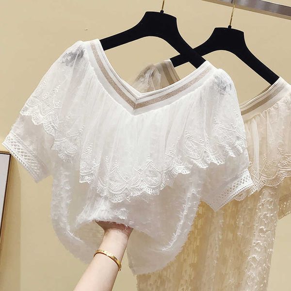 summer women blouses white lace blouse fashion plus size short sleeve korean casual lady blouse lace xxxl 210604
summer women blouses white lace blouse fashion plus size short sleeve korean casual lady blouse lace xxxl 210604