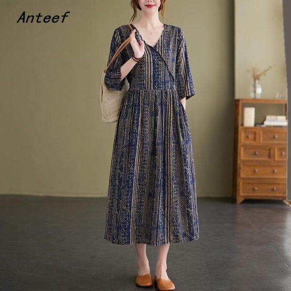 party dresses short sleeve cotton linen vintage floral for women casual loose long woman summer dress elegant clothes 2021, White;black
party dresses short sleeve cotton linen vintage floral for women casual loose long woman summer dress elegant clothes 2021, White;black