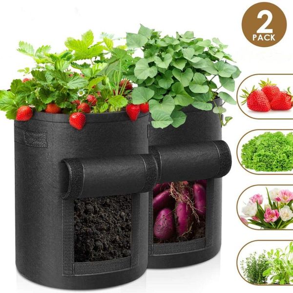planters & pots plant grow bags potato growing planting container garden vegetable planter with handles large harvest window
planters & pots plant grow bags potato growing planting container garden vegetable planter with handles large harvest window