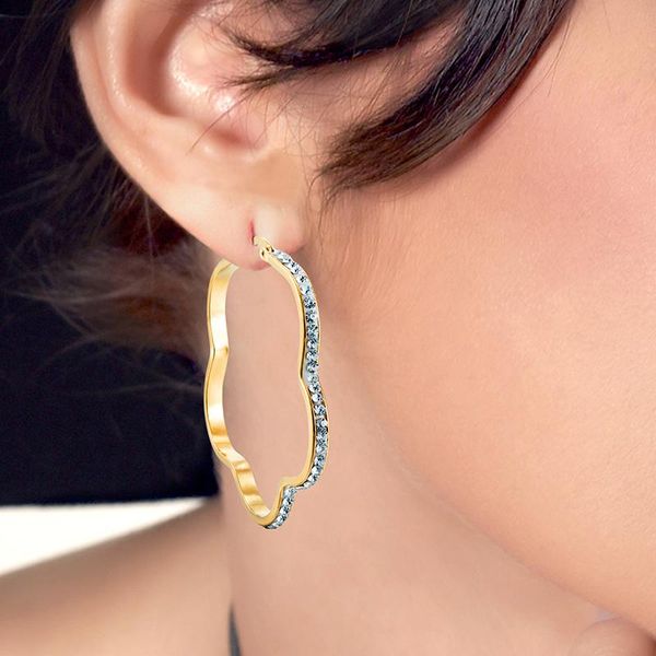 hoop & huggie woman all-match design micro-inlaid flower earrings fashionable round simple niche cold wind ear jewelry, Golden;silver
hoop & huggie woman all-match design micro-inlaid flower earrings fashionable round simple niche cold wind ear jewelry, Golden;silver