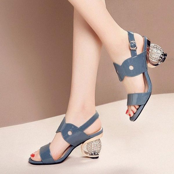 summer women sandals rhinestone heels dress shoes patent leather high crystal wedding sandalias zapatos mujer 8107n, Black
summer women sandals rhinestone heels dress shoes patent leather high crystal wedding sandalias zapatos mujer 8107n, Black