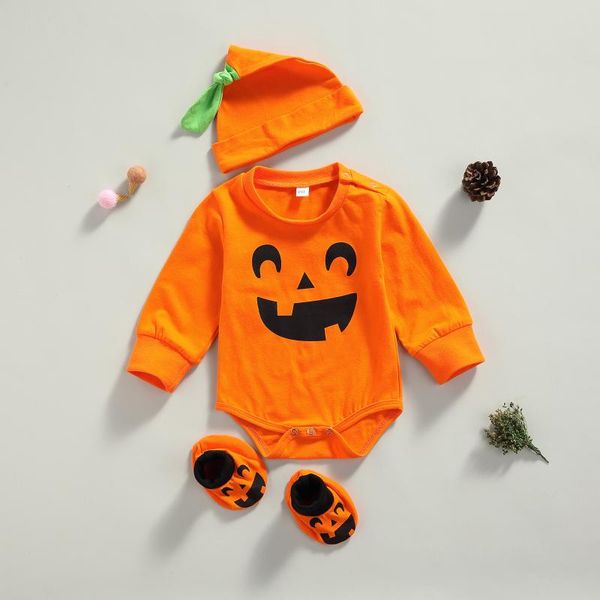 rompers baby girls boys pumpkin print jumpsuits toddler cute halloween romper + hat sleeves long sleeve bright born clothes, Blue
rompers baby girls boys pumpkin print jumpsuits toddler cute halloween romper + hat sleeves long sleeve bright born clothes, Blue