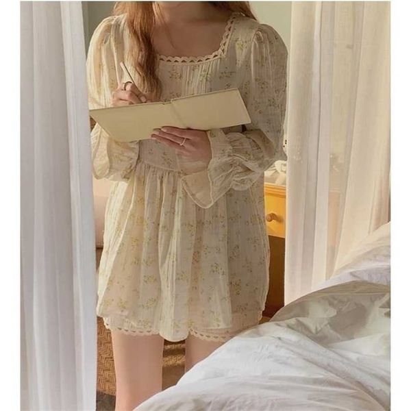 qweek cotton pajamas women korean sleepwear floral pijama pyjamas female set long sleeve suits with shorts autumn homewear 211023, Black;red
qweek cotton pajamas women korean sleepwear floral pijama pyjamas female set long sleeve suits with shorts autumn homewear 211023, Black;red