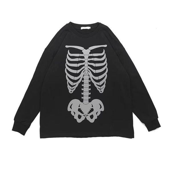 men's hoodies & sweatshirts fashion bone print sweatshirt men reflective glow hip hop pullover women streetwear harajuku casual oversiz, Black
men's hoodies & sweatshirts fashion bone print sweatshirt men reflective glow hip hop pullover women streetwear harajuku casual oversiz, Black