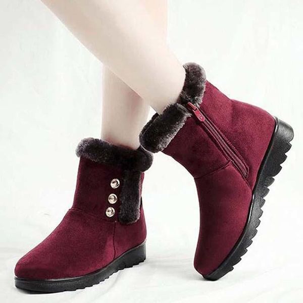 boots women fashion winter shoes thick fur snow warm platform female zipper flock woman ladies booties, Black
boots women fashion winter shoes thick fur snow warm platform female zipper flock woman ladies booties, Black