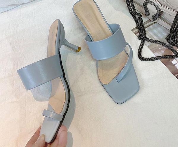 soft pu leather narrow band square toe heels slippers sandals slip on stiletto shoes flip flops women, Black
soft pu leather narrow band square toe heels slippers sandals slip on stiletto shoes flip flops women, Black