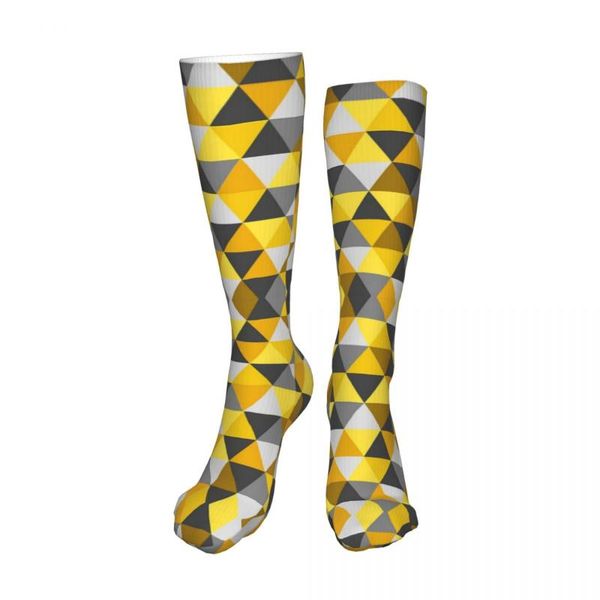 men's socks grey and mustard geometric stretch movement stocking polyester 50cm birthday present unisex, Black
men's socks grey and mustard geometric stretch movement stocking polyester 50cm birthday present unisex, Black