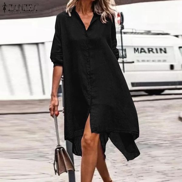 casual dresses autumn long sleeve buttons down sundress elegant women lapel neck shirt dress fashion solid work vestidos female, Black;gray
casual dresses autumn long sleeve buttons down sundress elegant women lapel neck shirt dress fashion solid work vestidos female, Black;gray
