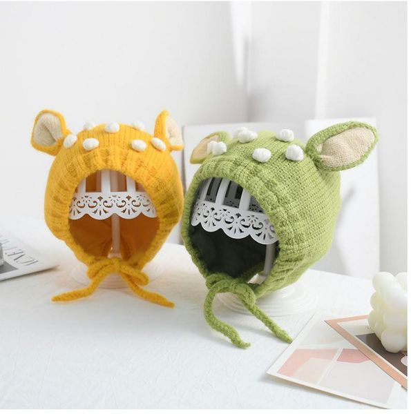 caps & hats children's cute sika antlers knitted for baby girls headdress infant hooded woolen toddler, Yellow
caps & hats children's cute sika antlers knitted for baby girls headdress infant hooded woolen toddler, Yellow