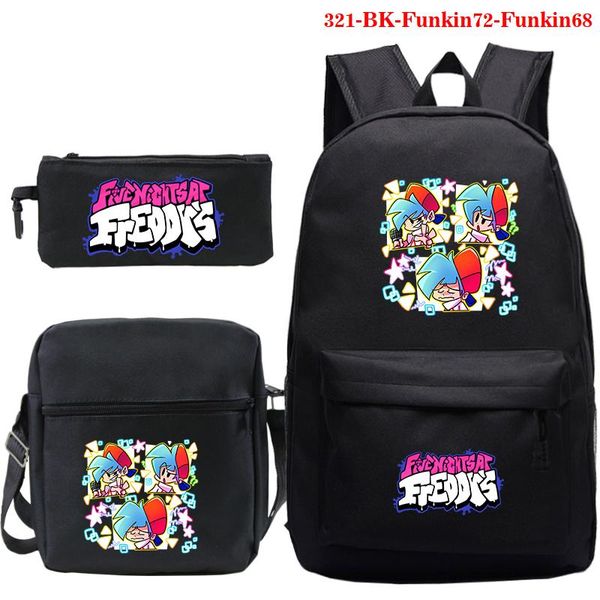 backpack 3 pcs set friday night funkin backpacks boys girls book bags students school mochilas teens rucksack laptop
backpack 3 pcs set friday night funkin backpacks boys girls book bags students school mochilas teens rucksack laptop