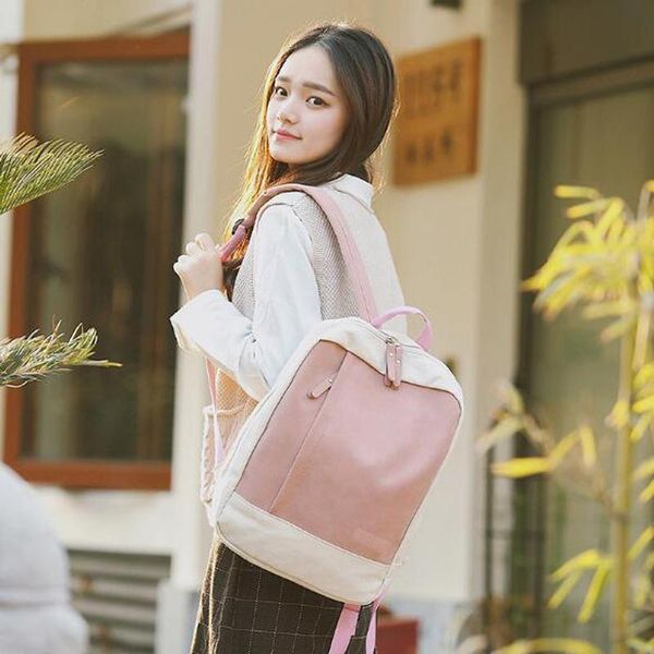outdoor bags women backpack shoulder bag lapsplice school schoolbag for teenage girl canvas travel mochila
outdoor bags women backpack shoulder bag lapsplice school schoolbag for teenage girl canvas travel mochila