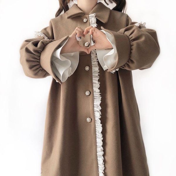 women's wool & blends hstar 2021 female autumn and winter cute jacket girls mid-length women casual single-breasted elegant woolen coat, Black
women's wool & blends hstar 2021 female autumn and winter cute jacket girls mid-length women casual single-breasted elegant woolen coat, Black