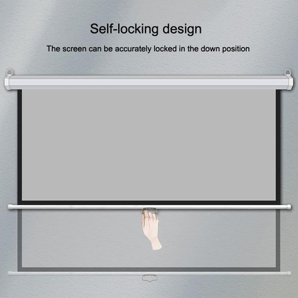 projection screens auto-locking manual pull down projector screen 16:9 self-locking curtain mawhite
projection screens auto-locking manual pull down projector screen 16:9 self-locking curtain mawhite