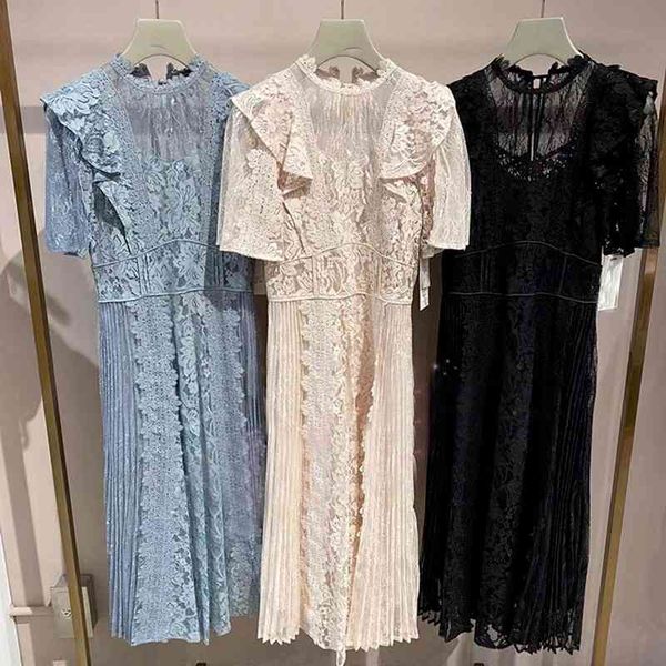 temperament lace woman dress elegant ruffles patchwork dresses for women party summer short sleeve vestido de mujer 210514, Black;gray
temperament lace woman dress elegant ruffles patchwork dresses for women party summer short sleeve vestido de mujer 210514, Black;gray